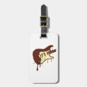 Smelting Chocolate Guitar Bagagelabel (Voorkant verticaal)