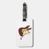 Smelting Chocolate Guitar Bagagelabel (Achterkant verticaal)
