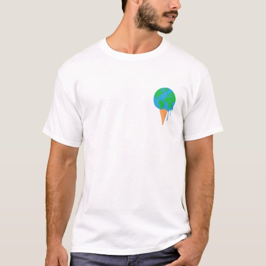 Smelting Earth Klimaat T-shirt (Voorkant)