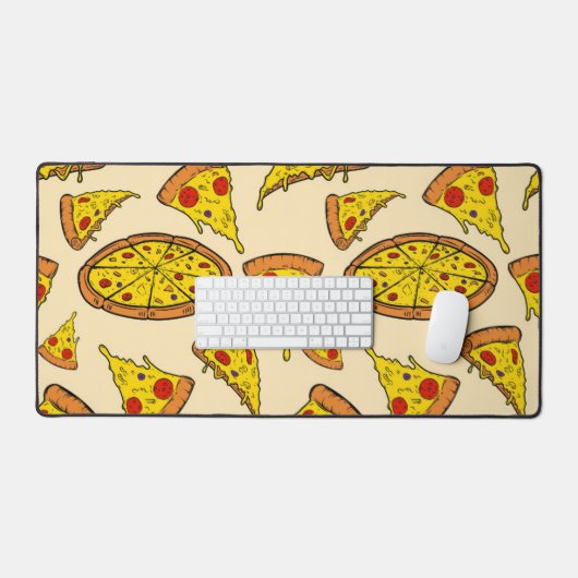 Smeltkaas Pizza Patroon Bureaumat (Keyboard & Muis)