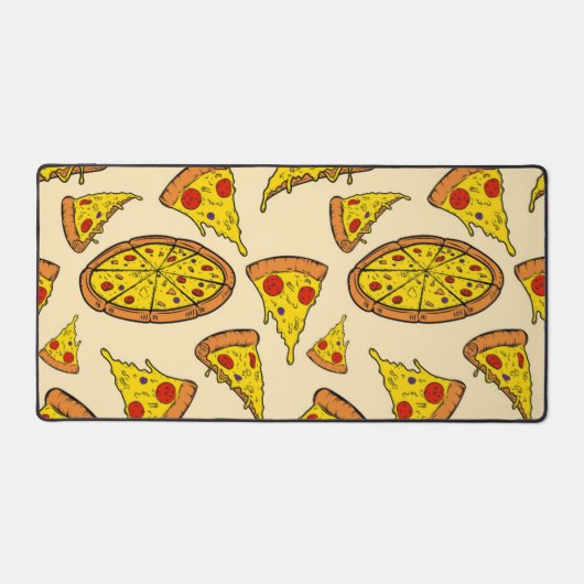 Smeltkaas Pizza Patroon Bureaumat (Voorkant)