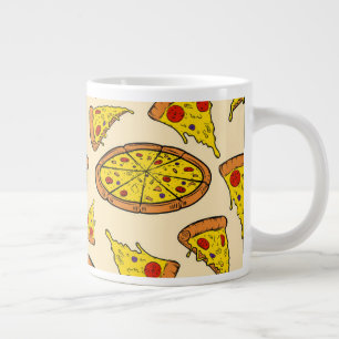 Smeltkaas Pizza Patroon Grote Koffiekop