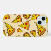 Smeltkaas Pizza Patroon iPhone 15 Case (Achterkant horizontaal)