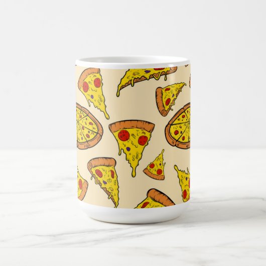 Smeltkaas Pizza Patroon Koffiemok (Center)