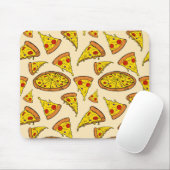 Smeltkaas Pizza Patroon Muismat (Met muis)