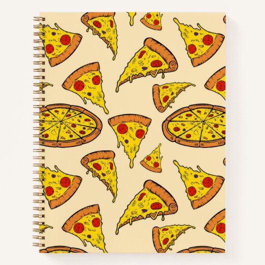 Smeltkaas Pizza Patroon Notitieboek (Voorkant)