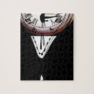 Smeltklokken surreaal zwart wit legpuzzel