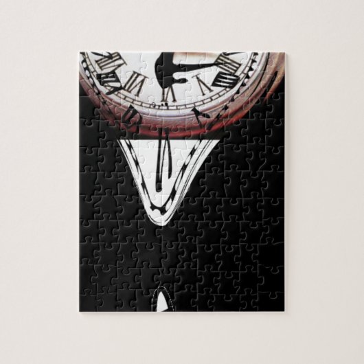 Smeltklokken surreaal zwart wit legpuzzel (Verticaal)