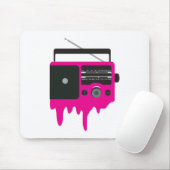 Smeltroze Retroradio Muismat (Met muis)