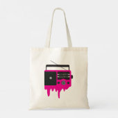 Smeltroze Retroradio Tote Bag (Achterkant)