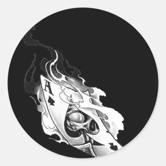 Smeltschedel Ronde Sticker (Voorkant)