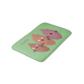 Smeltzingende zoete aardappelen cartoon-groenten badmat (Gekanteld)