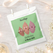 Smeltzingende zoete aardappelen cartoon-groenten bedankzakje (Geknipt)