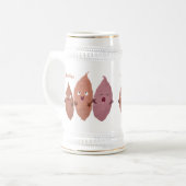 Smeltzingende zoete aardappelen cartoon-groenten bierpul (Voorkant links)