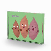 Smeltzingende zoete aardappelen cartoon-groenten fotoblokken (Rechts)