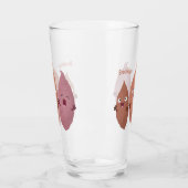 Smeltzingende zoete aardappelen cartoon-groenten glas (Links)