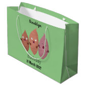 Smeltzingende zoete aardappelen cartoon-groenten groot cadeauzakje (Achterkant Gekanteld)