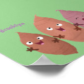 Smeltzingende zoete aardappelen cartoon-groenten poster (Hoek)