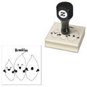 Smeltzingende zoete aardappelen cartoon-groenten rubberstempel (Gestempeld)