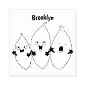 Smeltzingende zoete aardappelen cartoon-groenten rubberstempel (Afrduk)