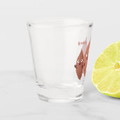 Smeltzingende zoete aardappelen cartoon-groenten shot glas (Links)