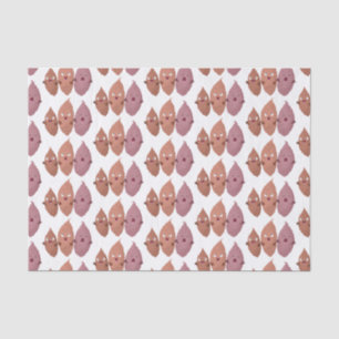 Smeltzingende zoete aardappelen cartoon-groenten tissuepapier