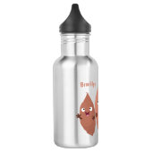 Smeltzingende zoete aardappelen cartoon-groenten waterfles  (Links)