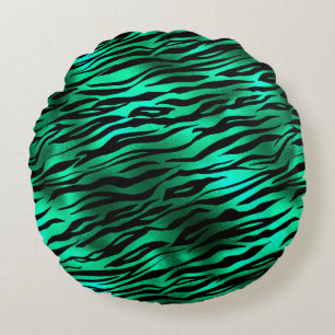 Smerald en Goud Safari Serie Ontwerp 10 Rond Kussen