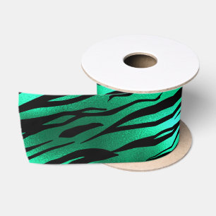 Smerald en Goud Safari Serie Ontwerp 10 Satijnen Lint