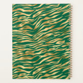 Smerald en Goud Safari Serie Ontwerp 2 Planner (Achterkant)