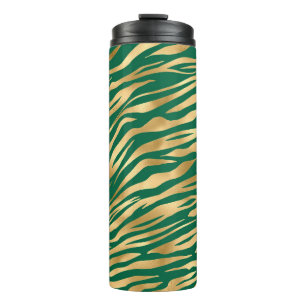 Smerald en Goud Safari Serie Ontwerp 2 Thermosbeker