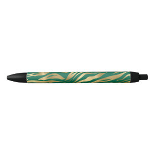 Smerald en Goud Safari Serie Ontwerp 2 Zwarte Inkt Pen