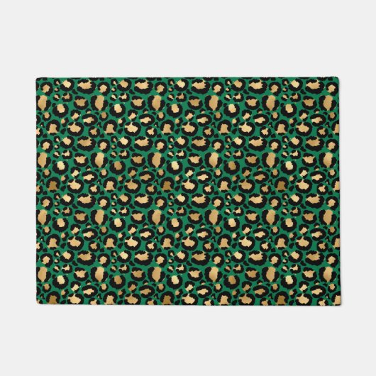 Smerald en Goud Safari Serie Ontwerp 3 Deurmat (Voorkant)