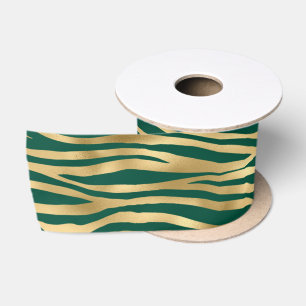 Smerald en Goud Safari Serie Ontwerp 4 Satijnen Lint