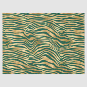 Smerald en Goud Safari Serie Ontwerp 4 Tissuepapier