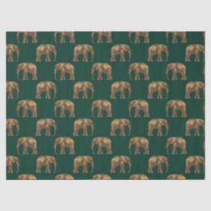 Smerald en Goud Safari Serie Ontwerp 4 Tissuepapier