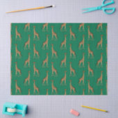 Smerald en Goud Safari Serie Ontwerp 7 Tissuepapier (Craft)