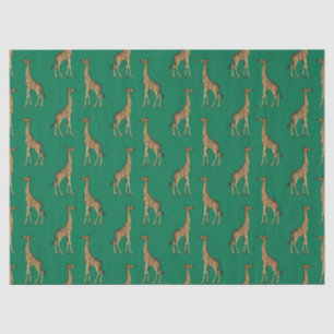 Smerald en Goud Safari Serie Ontwerp 7 Tissuepapier