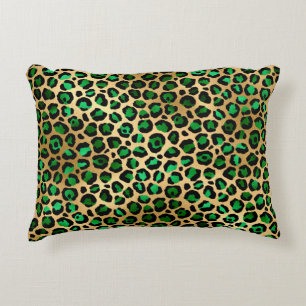 Smerald en Goud Safari Serie Ontwerp 8 Accent Kussen