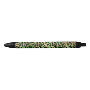 Smerald en Goud Safari Serie Ontwerp 8 Zwarte Inkt Pen