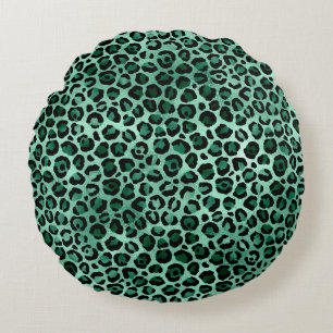Smerald en Goud Safari Serie Ontwerp 9 Rond Kussen