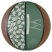 Smerald Groen Bloem Spel Basketbal (Verticaal)