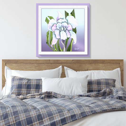 Smeraldo-bloem Canvas Afdruk (Insitu (Slaapkamer))