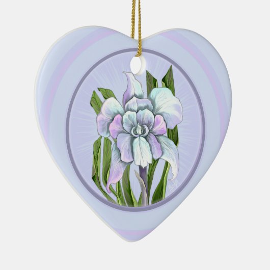 Smeraldo-bloem Keramisch Ornament (Rechts)