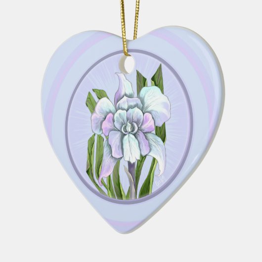 Smeraldo-bloem Keramisch Ornament (Links)