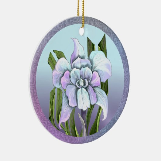 Smeraldo-bloem Keramisch Ornament (Rechts)