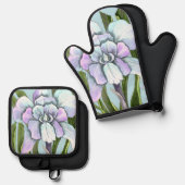 Smeraldo-bloem Ovenwant & Pannenlap Set (Voorkant / Achterkant)