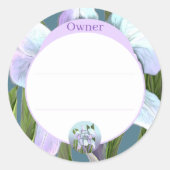 Smeraldo-bloem Ronde Sticker (Voorkant)