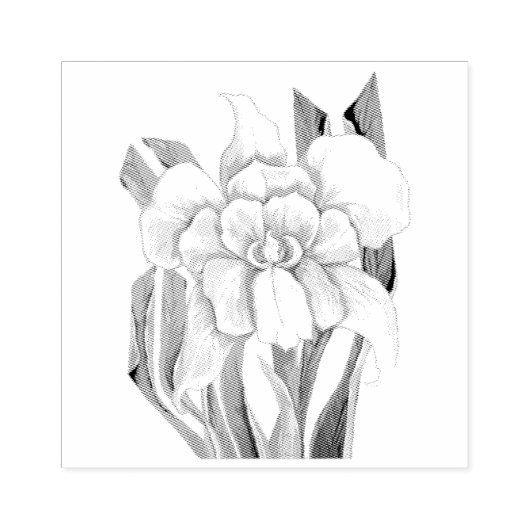 Smeraldo-bloem Rubberstempel (Afrduk)