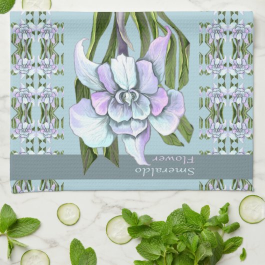 Smeraldo-bloem Theedoek (Gevouwen)